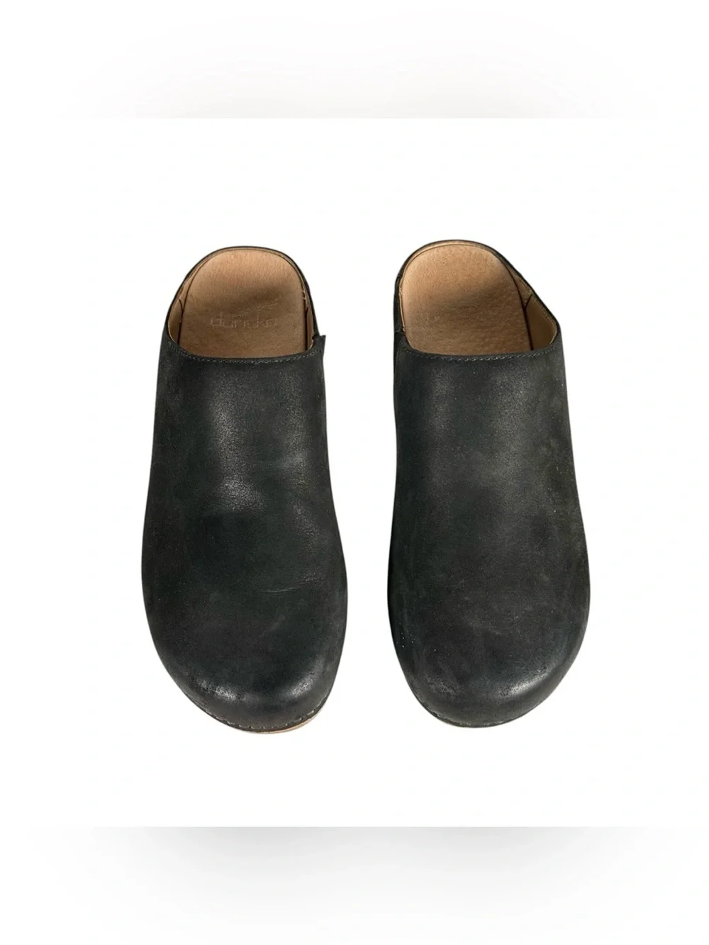 DANSKO Brenda Minimalist Mules in black burnished suede - Picture 5 of 10